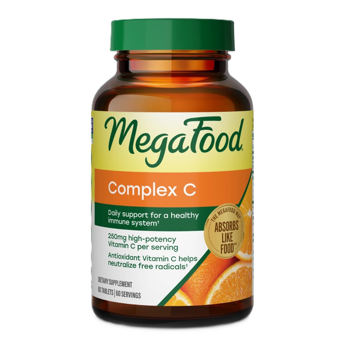 MegaFood Complex C, 60 tabletter med C-vitamin
