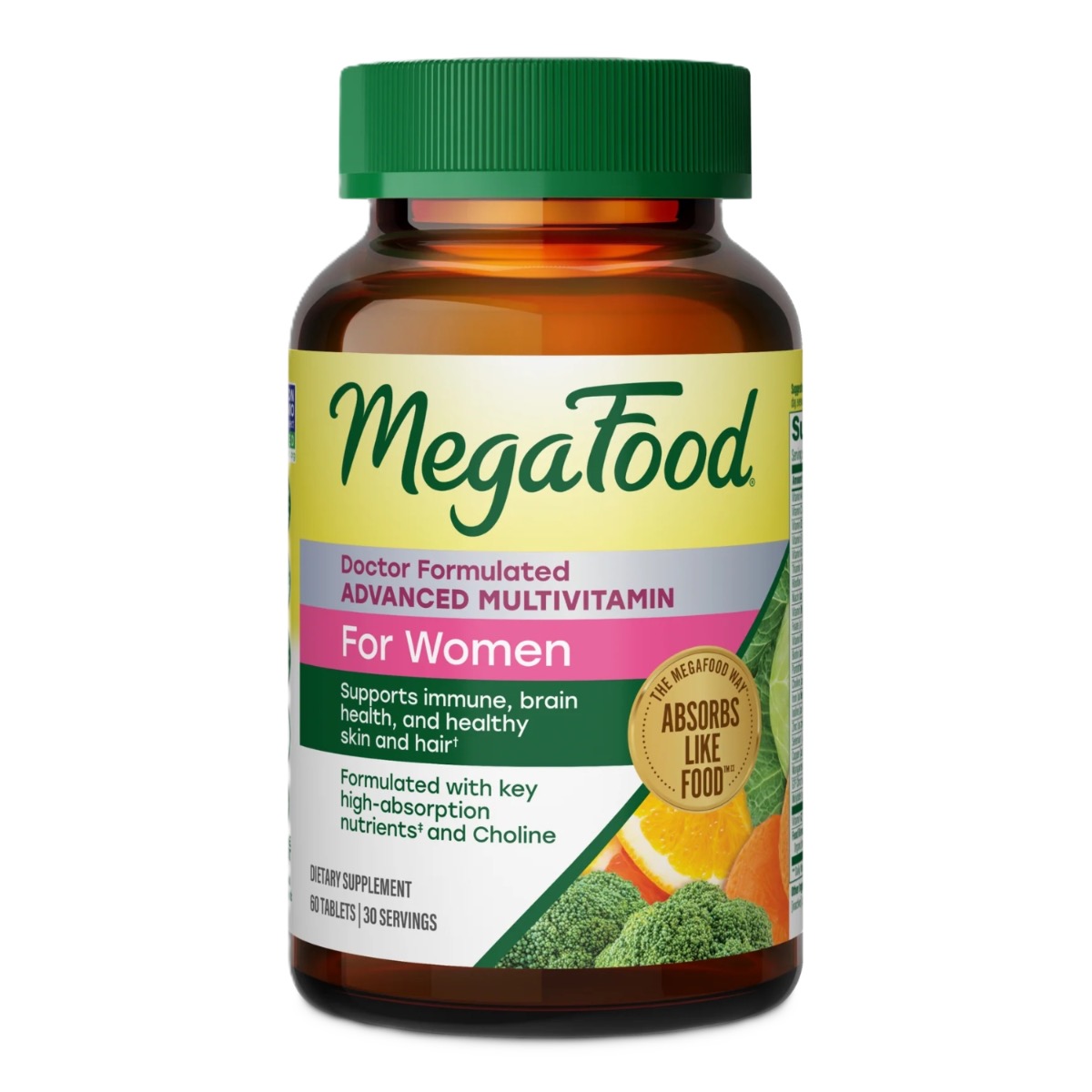 MegaFood Women's Advanced multivitamin til kvinder, 60 tabletter