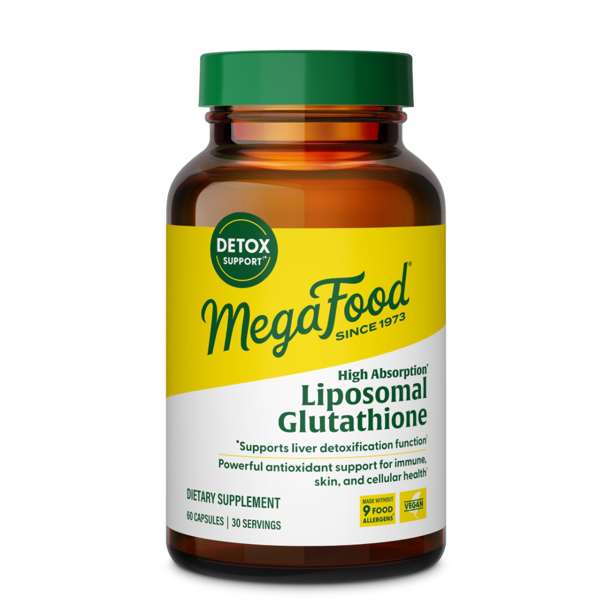 MegaFood Glutathion Liposomalt – Høj Absorption 60 kapsler