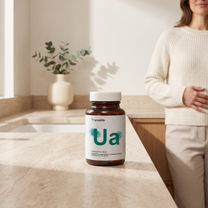Undecylenic Acid – Undecylsyre (250 mg/cap)