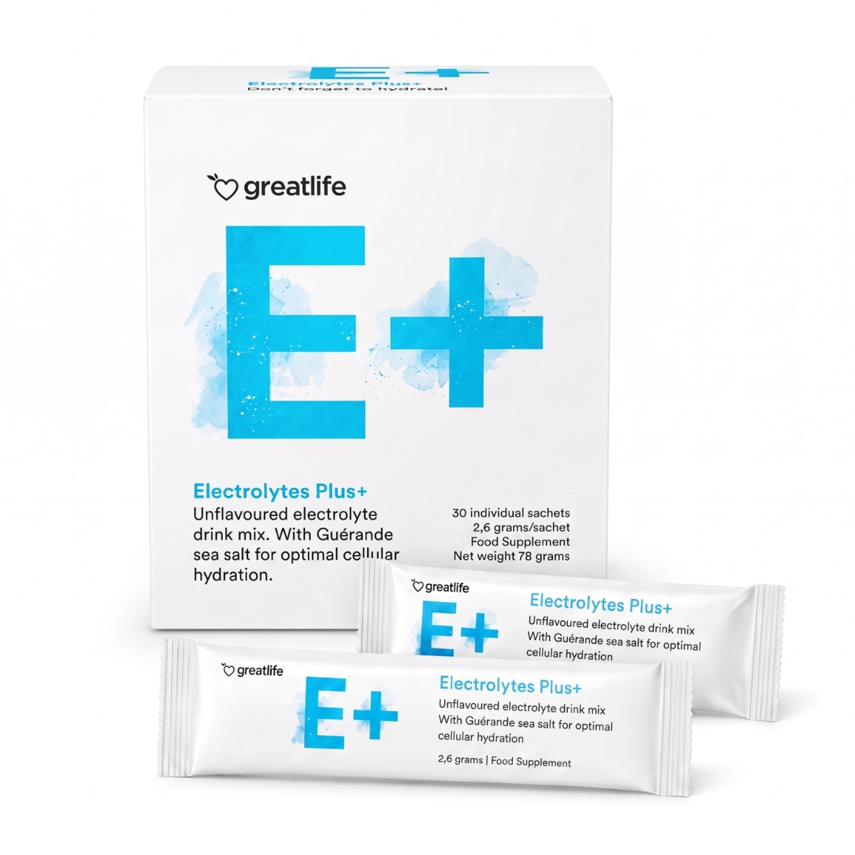 Greatlife Electrolytes Plus+ Elektrolytter 30 stickpakker