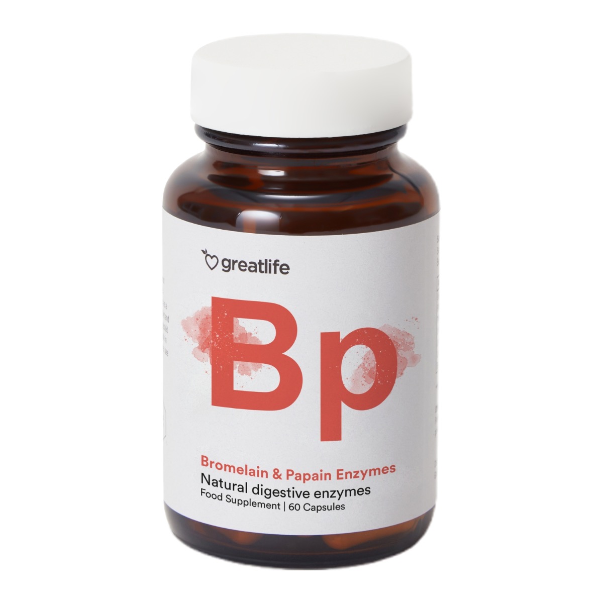 Greatlife Bromelain & Papain Enzymer 60 kapsler