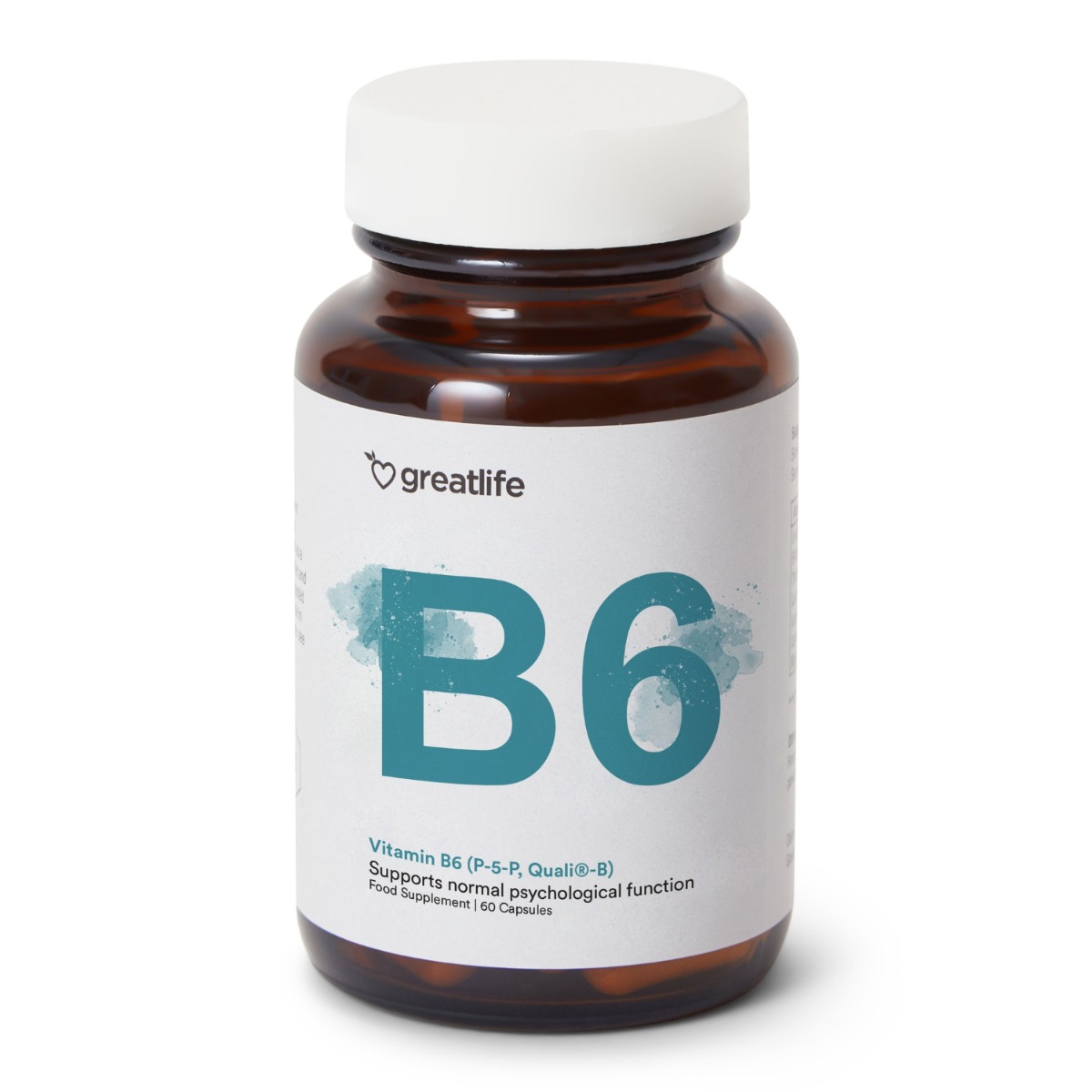 Greatlife Vitamin B6 (P-5-P, Quali®-B) 60 kapsler